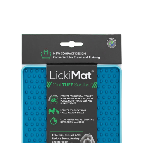 LickiMat Soother Tuff - for Strong Chewers Turquoise