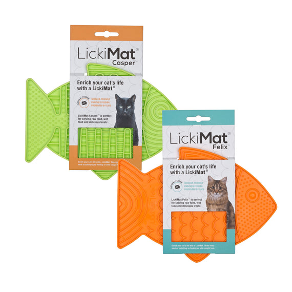 LickiMat Felix Anti-Anxiety Food Mat Bowl for Cats